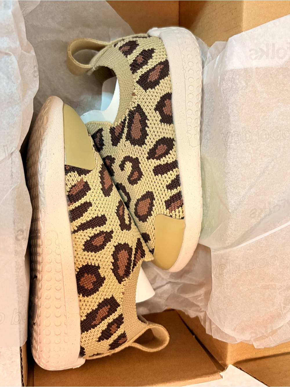 bloom Leopard-Print Knit Slip-On Sneakers - Tan & Brown